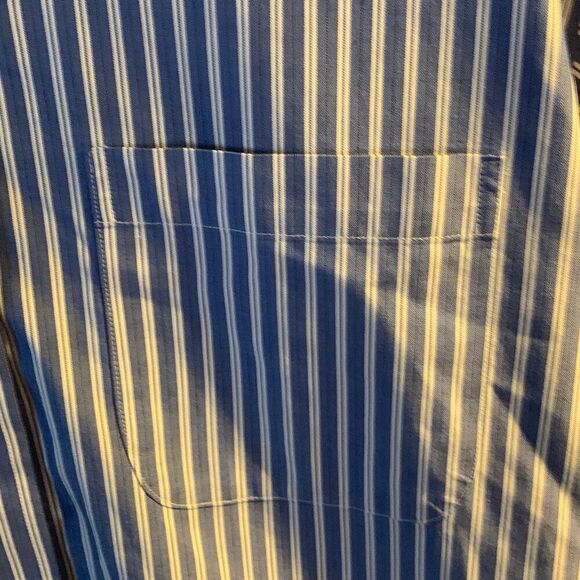 Pre Owned Men’s Brooks Brothers Long Sleeve Button Up Classic Pinst Sz 16 4/5 - Picture 7 of 11